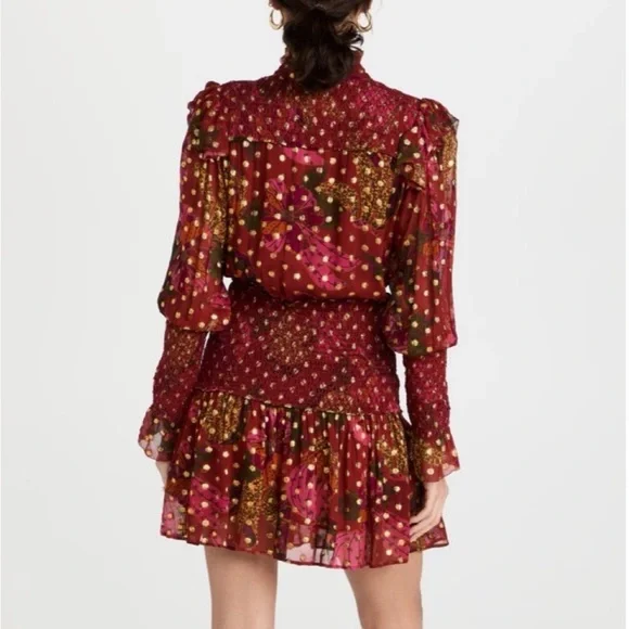 FARM RIO Banana Leaf Print Dress s - Picture 3 of 6